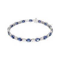 Vicenza - Piazzetta Palladio 2 - Bracciale Crivelli ZAFFIRO in Oro bianco Zaffiro 7.42 Ct 035-VB27559 ZF - 035-VB27559 ZF